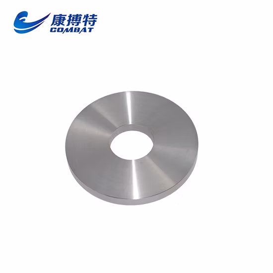 La fabbrica fornisce parti personalizzate per il contrappeso W97nife ASTM B777 17-18,5 g/cm3 Anello in lega di tungsteno pesante