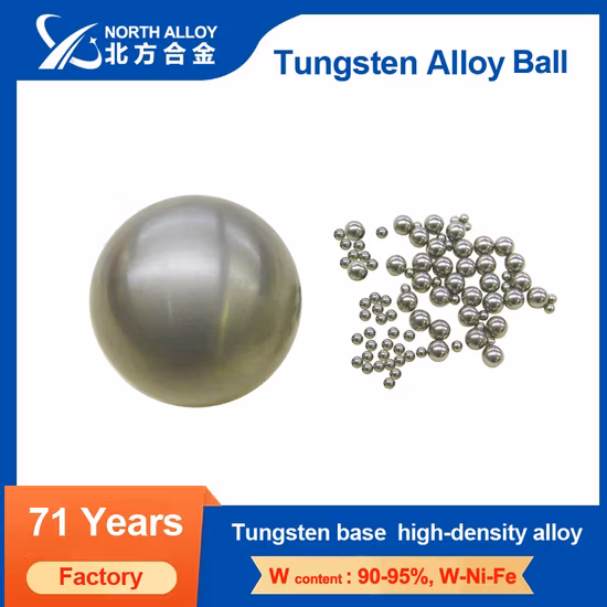 Sfera in lega di tungsteno pesante con un diametro da 1 a 100 mm